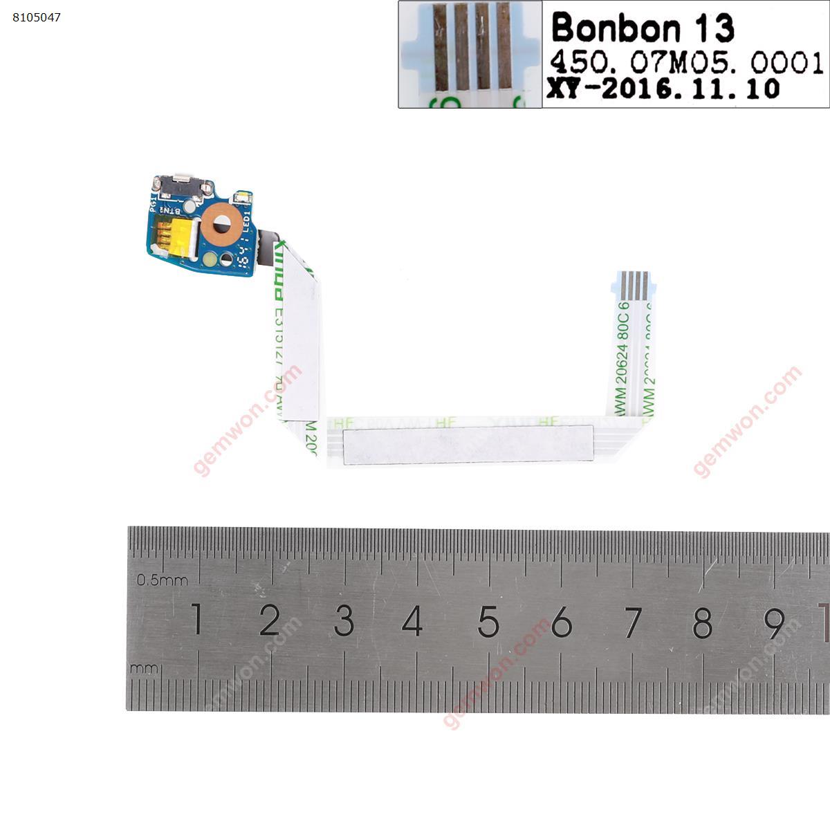 Picture of HP 13-u 13T-U M1-U M3-U Power switch board.