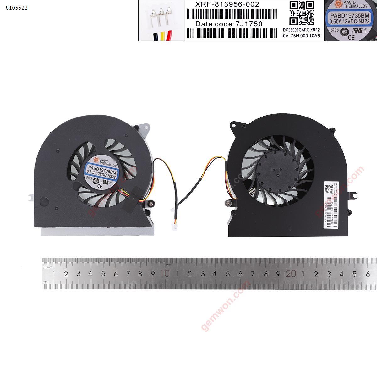 Picture of New Replacement CPU Cooling Fan For MSI GT72 GT72S GT72VR 1781 1782（High Copy）. N/A Layout