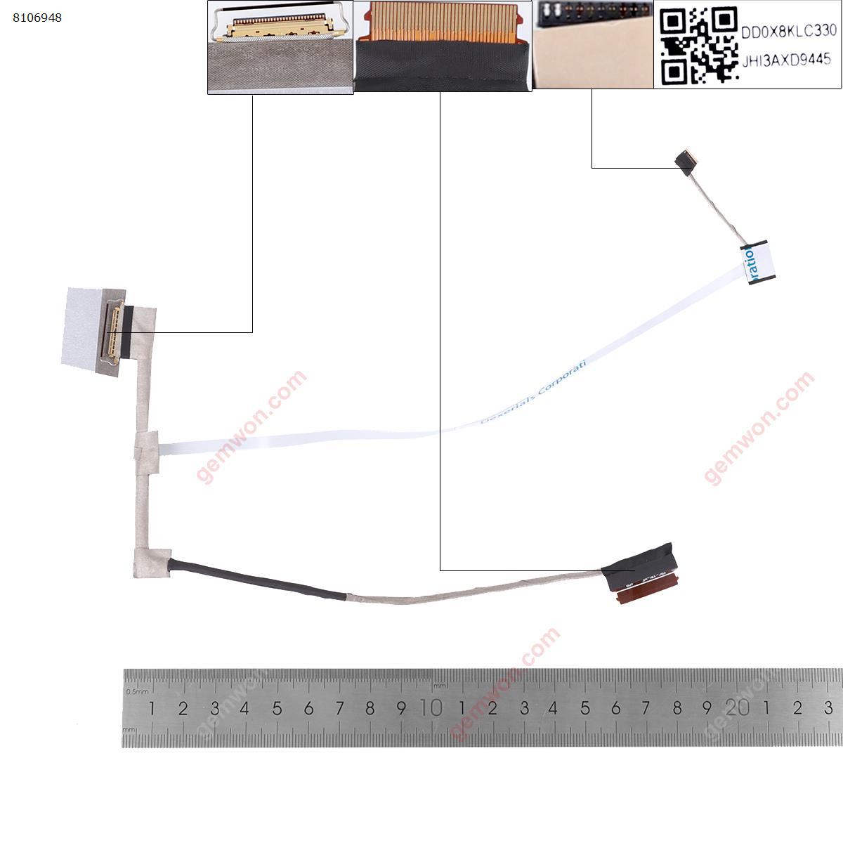 Picture of New LCD Display Screen Cable Replacement  For HP PROBOOK 450 G6 455R G6 455 G6.（Material code:DD0X8KLC330）