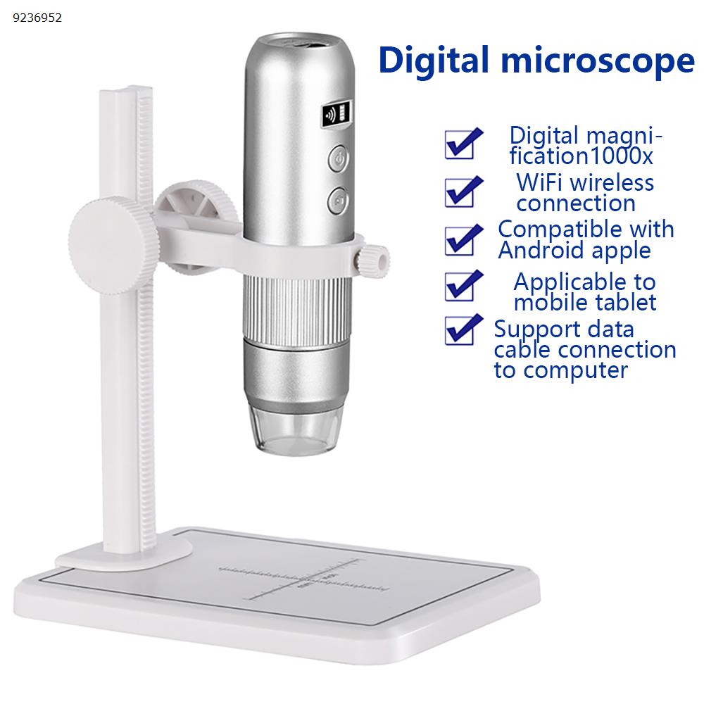 Picture of HD WIFI digital microscope mini display, support mobile phone tablet PC MS4 silver