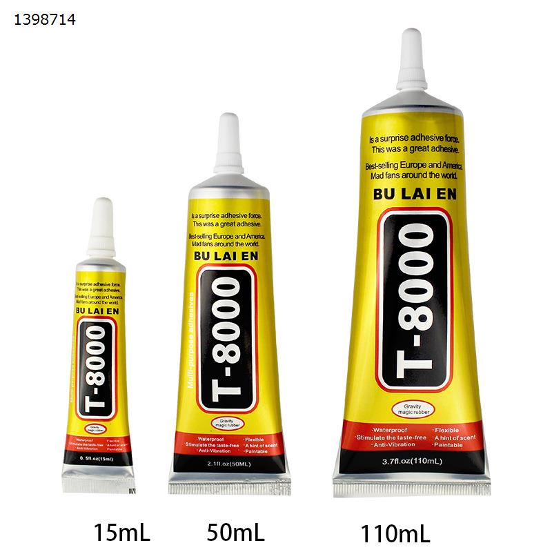 Picture of Repair mobile phone case screen sticky super glue DIY material jewelry dot drill glue transparent T8000 glue BULAIEN comes with needle 110ml
