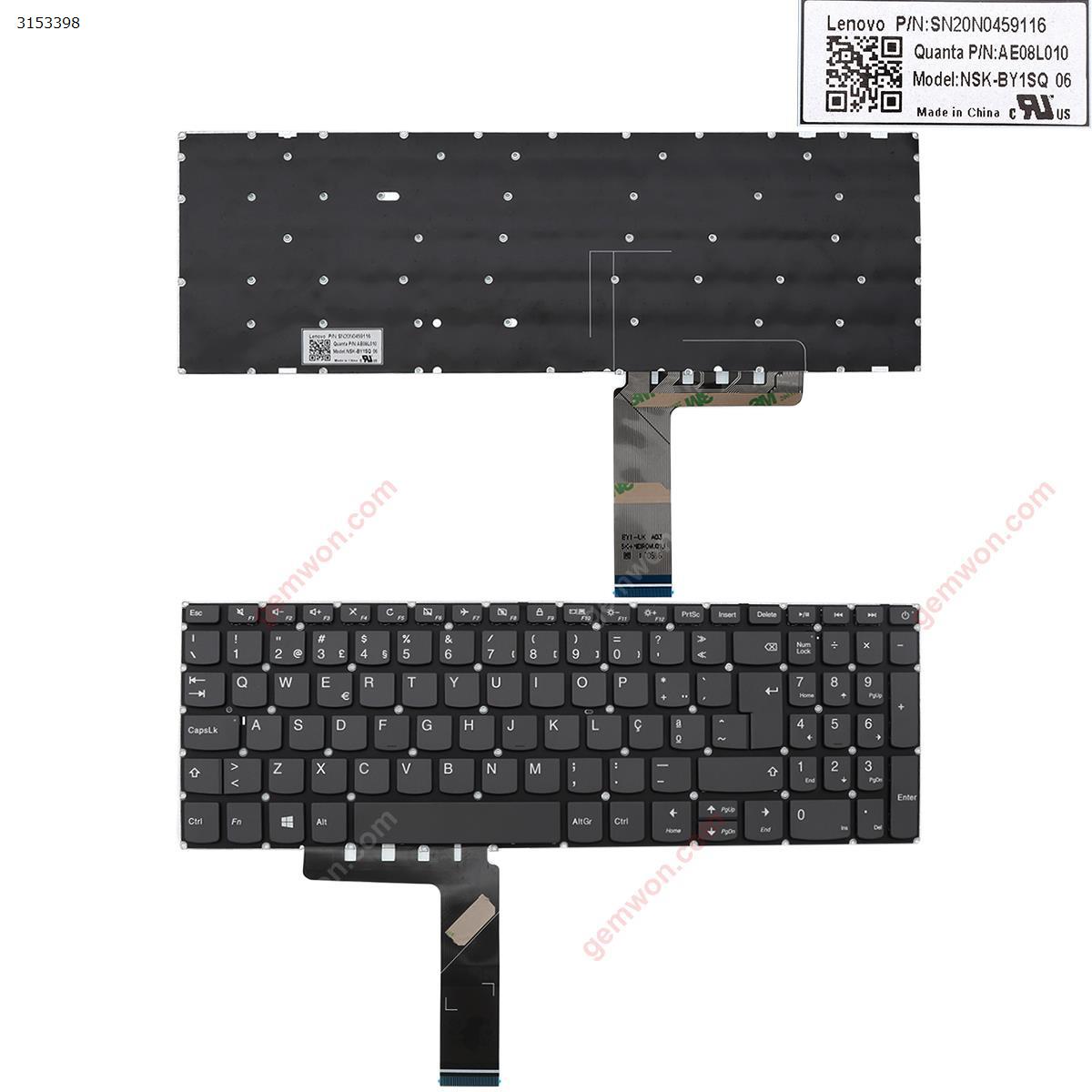 Picture of New Replacement Laptop Keyboard For Lenovo IdeaPad 320-15ABR 320-15IAP 320-15AST 320-15IKB 320-15ISK GRAY win8(Without FRAME) PO Layout