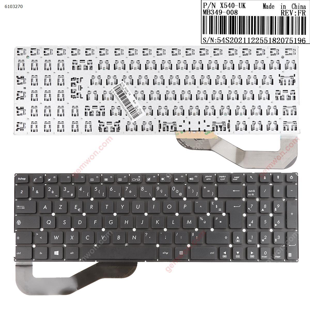 Picture of New Replacement Laptop Keyboard For ASUS X540 X540L A540 BLACK   Win8 FR Layout