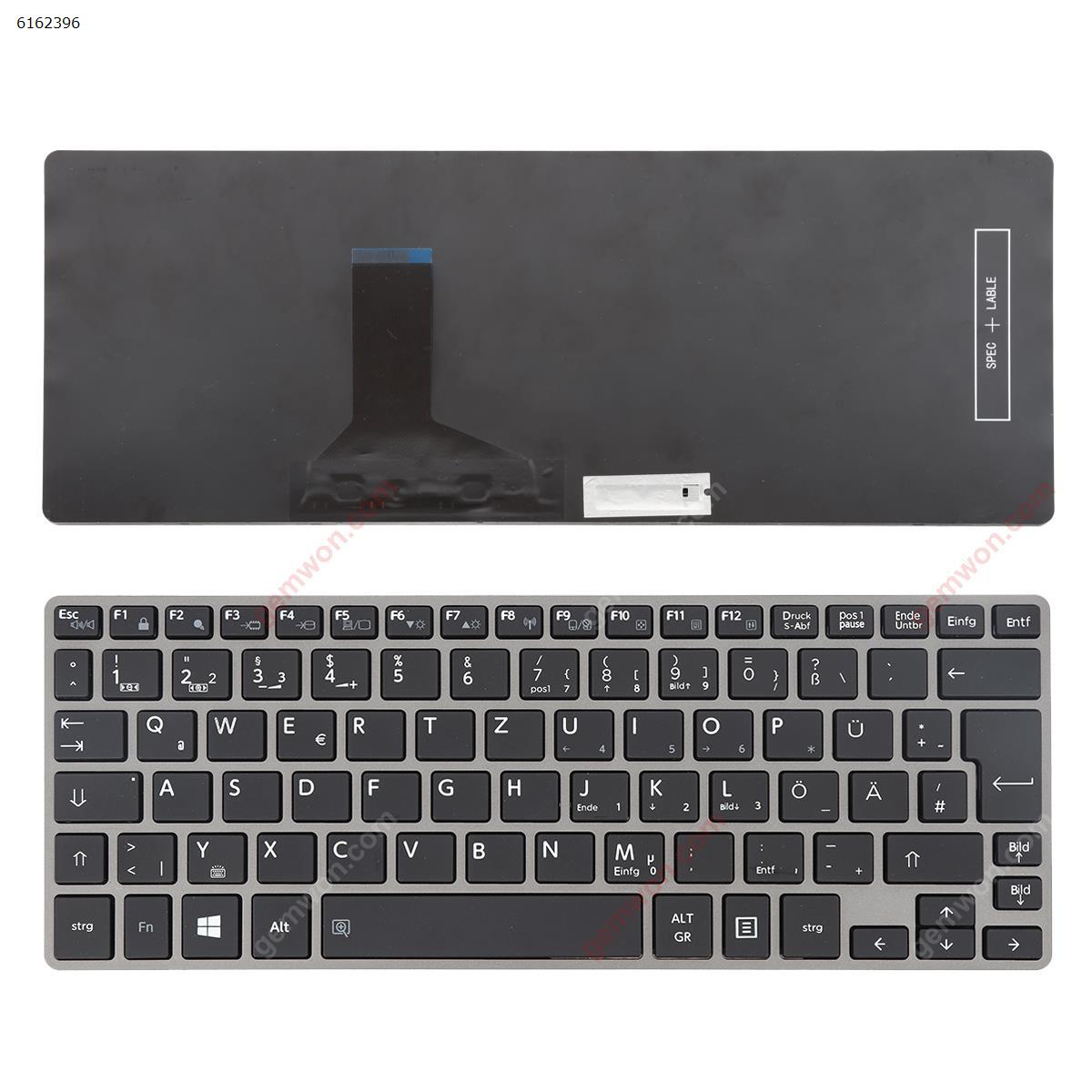 Picture of New Replacement Laptop Keyboard For TOSHIBA Z30-b SILVER FRAME BLACK(without  Backlit ,without Point stick,For Win8) Gr Layout