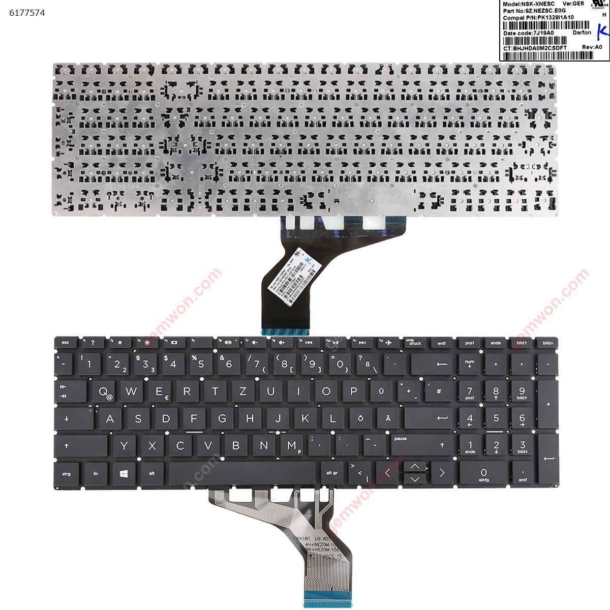 Picture of New Replacement Laptop Keyboard For HP Pavilion 15-CS 15-DA 15-DB 15-DW 17-BY 17-CA BLACK (without backlit ，Small Enter WIN8)  Gr Layout
