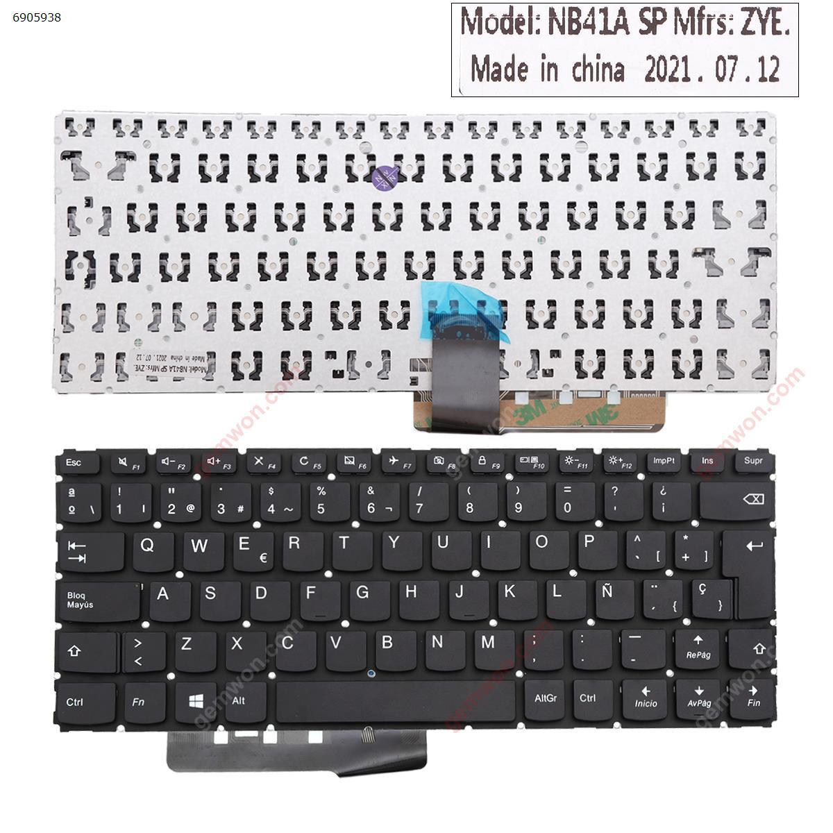 Picture of New Replacement Laptop Keyboard For LENOVO Ideapad 310-14 BLACK win8(Without FRAME，Without Foil) SP Layout