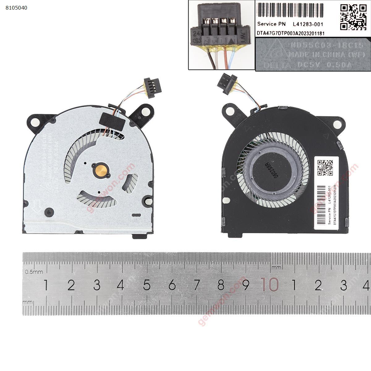 Picture of New Replacement CPU Cooling Fan For HP star13 13-AN TPN-Q214 L41283-001 ORG. TPN-Q214 L41283-001 Layout