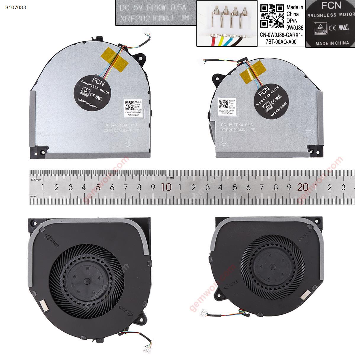 Picture of New Replacement CPU Cooling Fan For Lenovo Y7000 Y530-15ICH-1060 (For CPU+GPU，High copy). N/A
