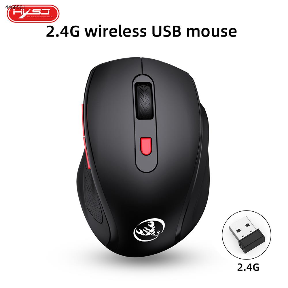 Picture of 2.4G Wireless Mouse 6 Button Audio Office Mouse Ergonomic Grip T67-2.4G Black