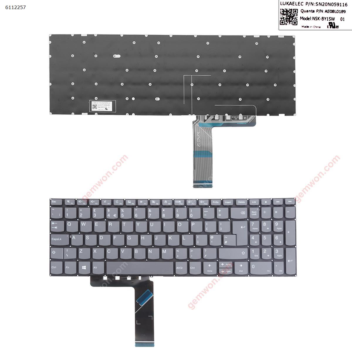 Picture of New Replacement Laptop Keyboard For Lenovo IdeaPad 330-15IKB GRAY win8(Without FRAME, With Foil) Uk Layout
