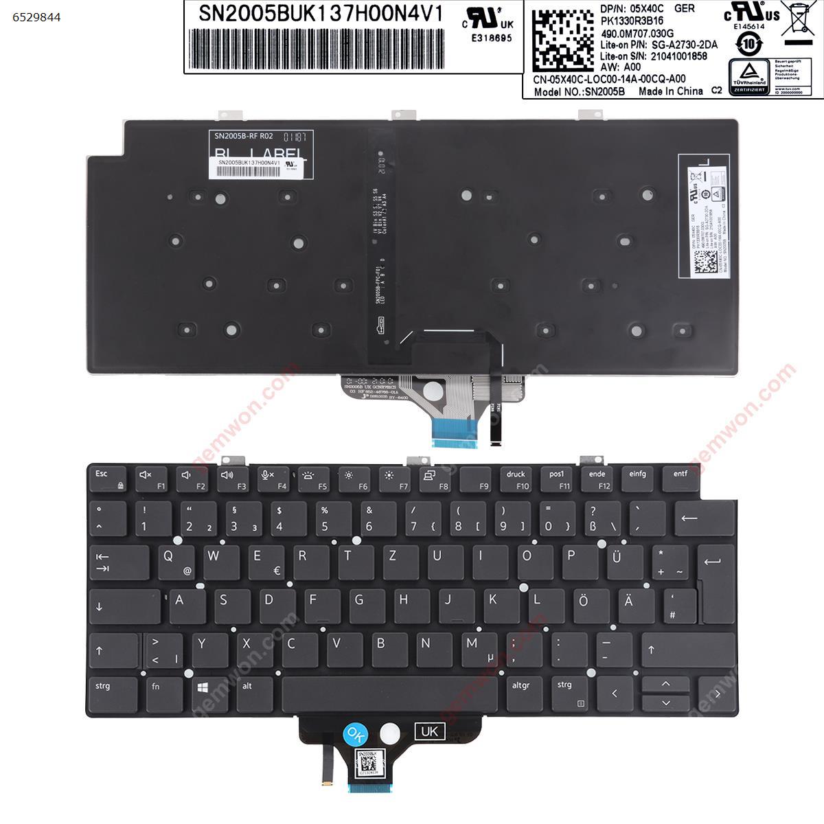 Picture of New Replacement Laptop Keyboard For DELL Latitude 13-7300 7320 E7320 5320 7300 5310 5300 2-in-1 BLACK (Backlit Win8) GR Layout