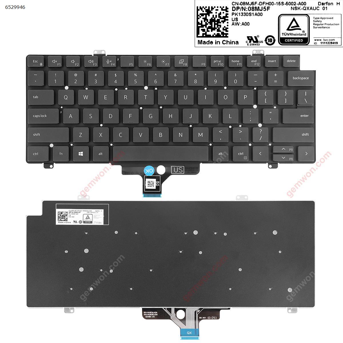 Picture of New Replacement Laptop Keyboard For DELL Latitude 7410 7420 5420 BLACK ( Win8) US Layout