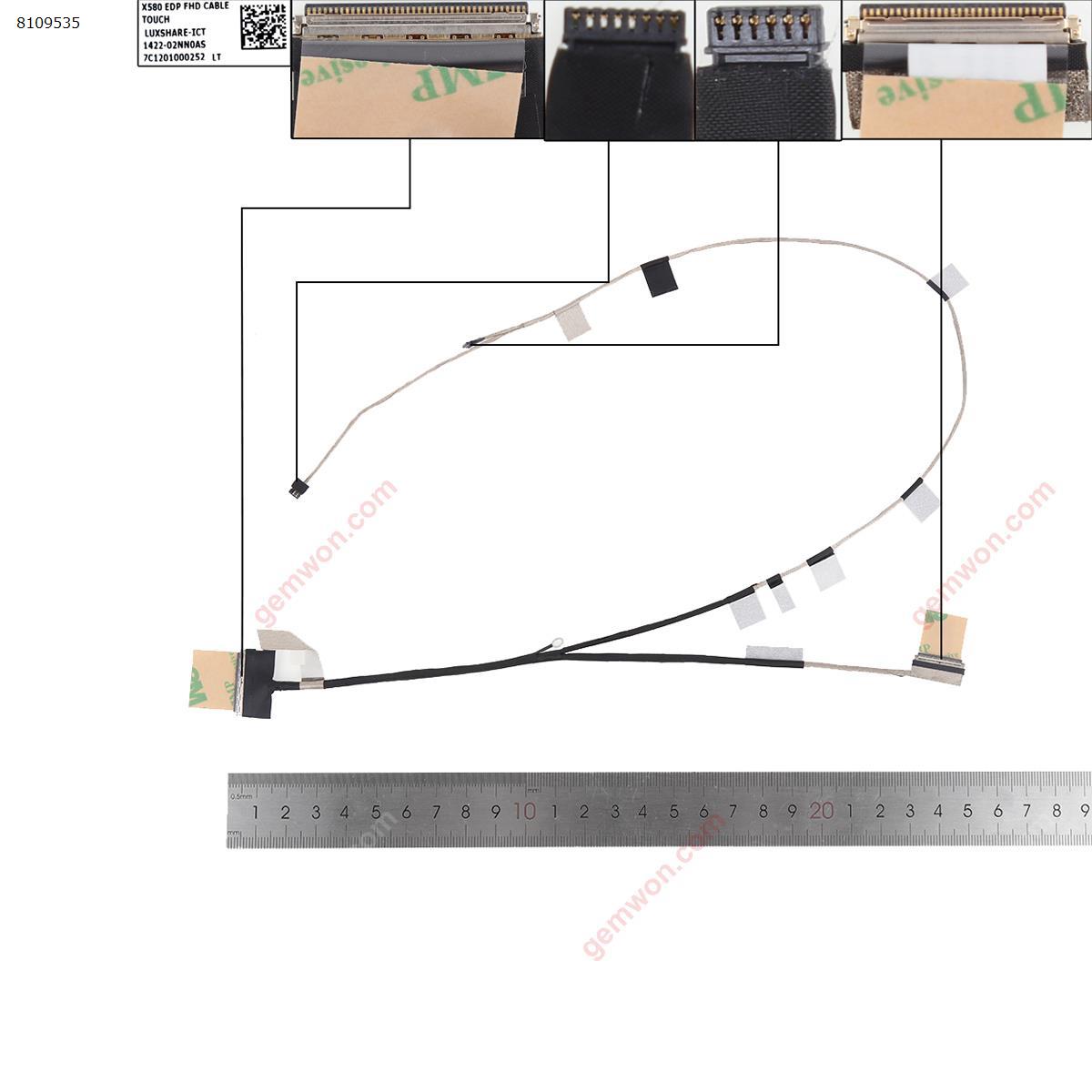 Picture of New LCD Display Screen Cable Replacement  For Asus X580 X580NV NX580VD X580BP 30pin withtouch FDH.