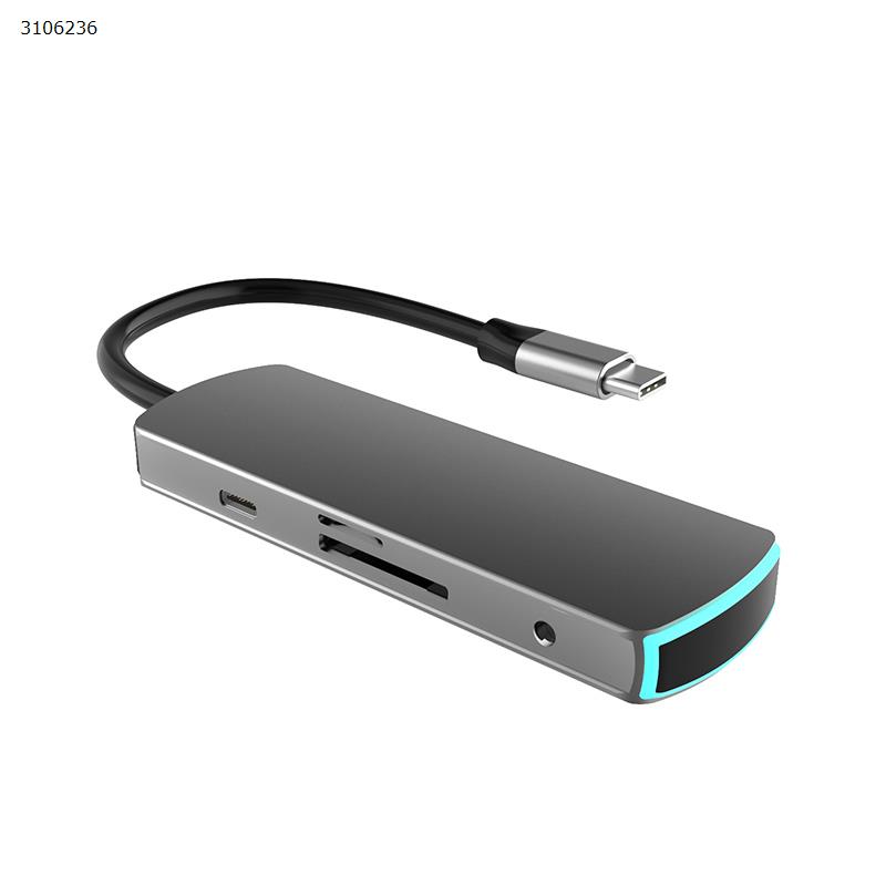 Picture of Multiport Adapter USB 3.0 Type C Hub 8 in 1 docking station 4K HDMI Adapter Thunderbolt 3 USB hub