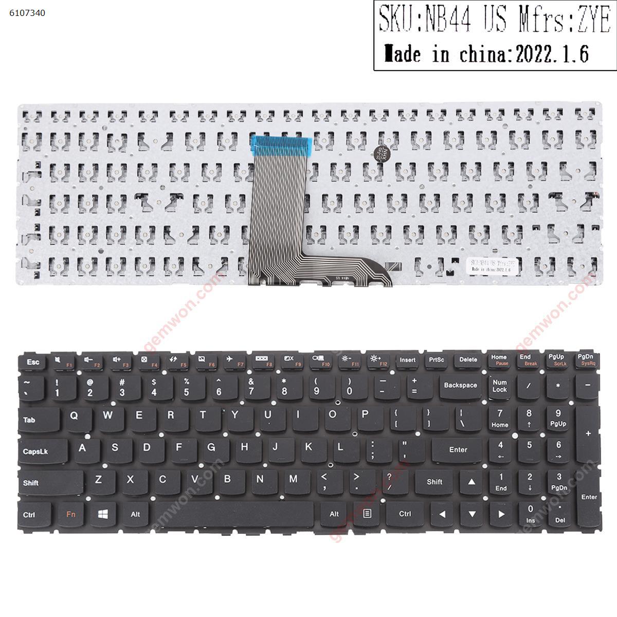 Picture of New Replacement Laptop Keyboard For Lenovo Flex 3-15 3-1570 3-1580 Edge 2-15 2-1580 BLACK (Without FRAME,Without Foil,Win8) US Layout