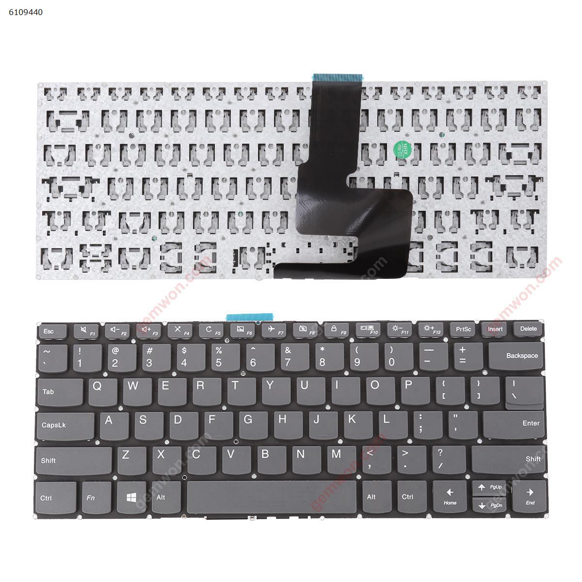 Picture of New Replacement Laptop Keyboard For Lenovo IdeaPad 330-14ikb  GRAY win8(Without FRAME) US Layout