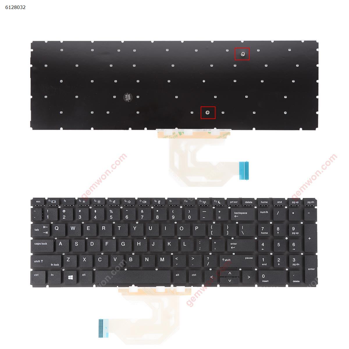 Picture of New Replacement Laptop Keyboard For HP Probook 450 G6 455 G6 450R G6 BLACK(without FRAME)win8 US Layout