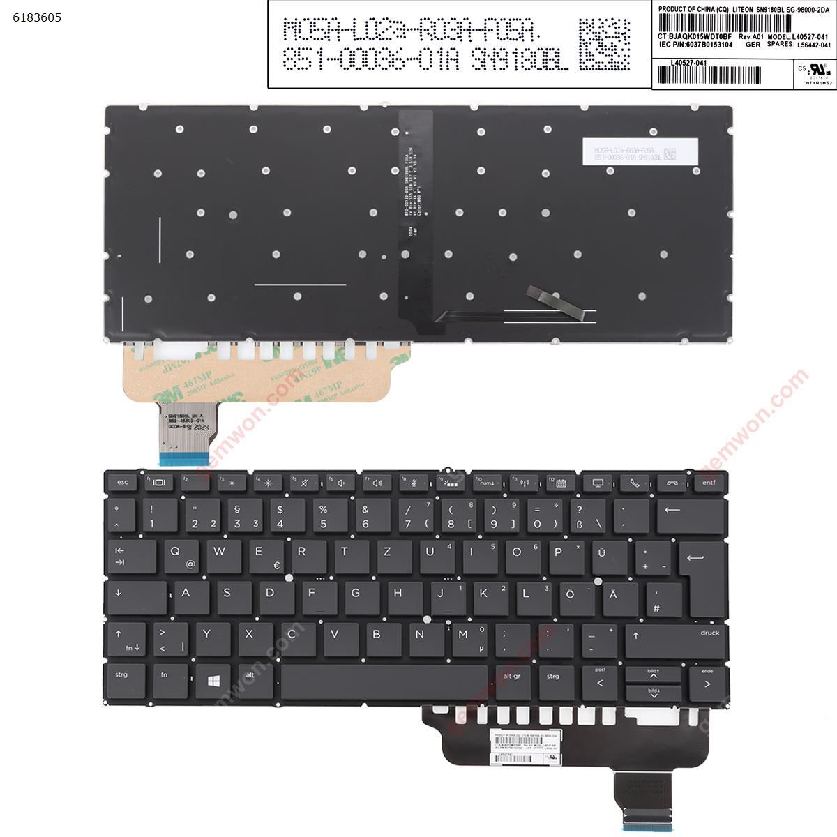 Picture of New Replacement Laptop Keyboard For HP EliteBook x360 830 G5 x360 830 G6 BLACK（Backlit，Only fit X360 Series， Win8） GR Layout