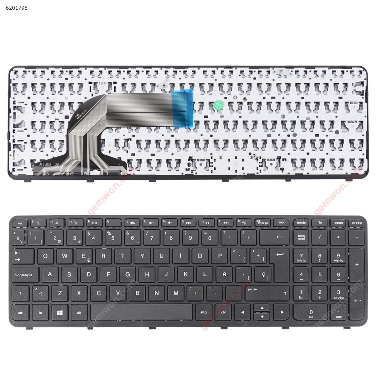 Picture of New Replacement Laptop Keyboard For HP 350 G1 355 G2 BLACK FRAME BLACK  WIN8 OEM SP Layout