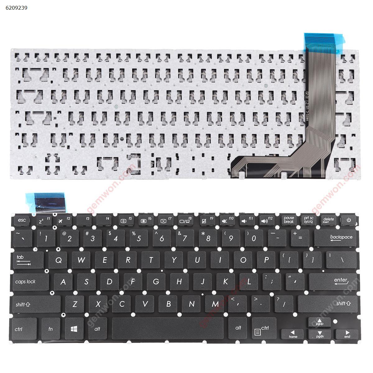 Picture of New Replacement Laptop Keyboard For ASUS X407 X407M X407MA X407UBR X407UA X407UB A407 BLACK(without FRAME) US Layout