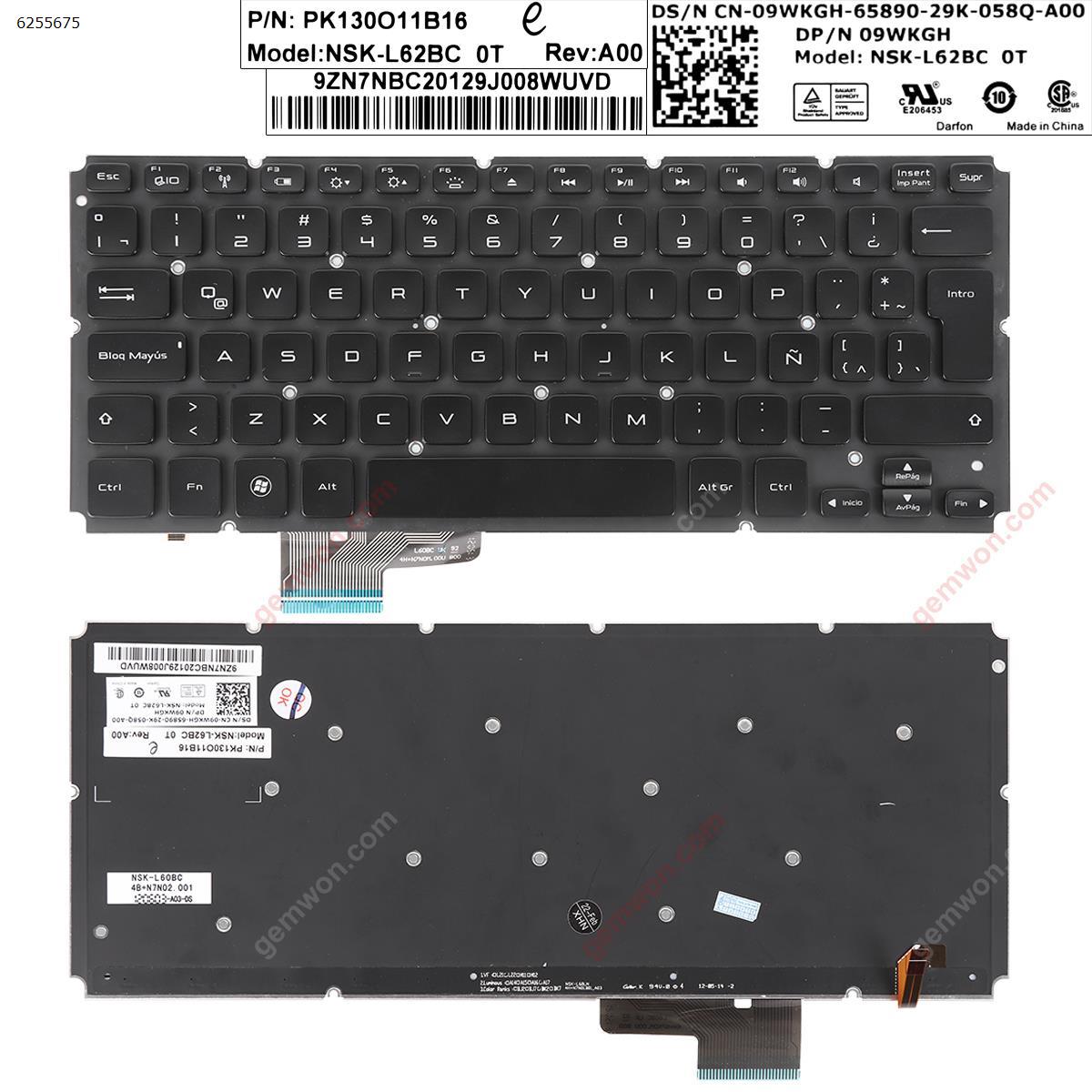 Picture of New Replacement Laptop Keyboard For DELL XPS 14R BLACK(Without FRAME,Backlit) LA Layout