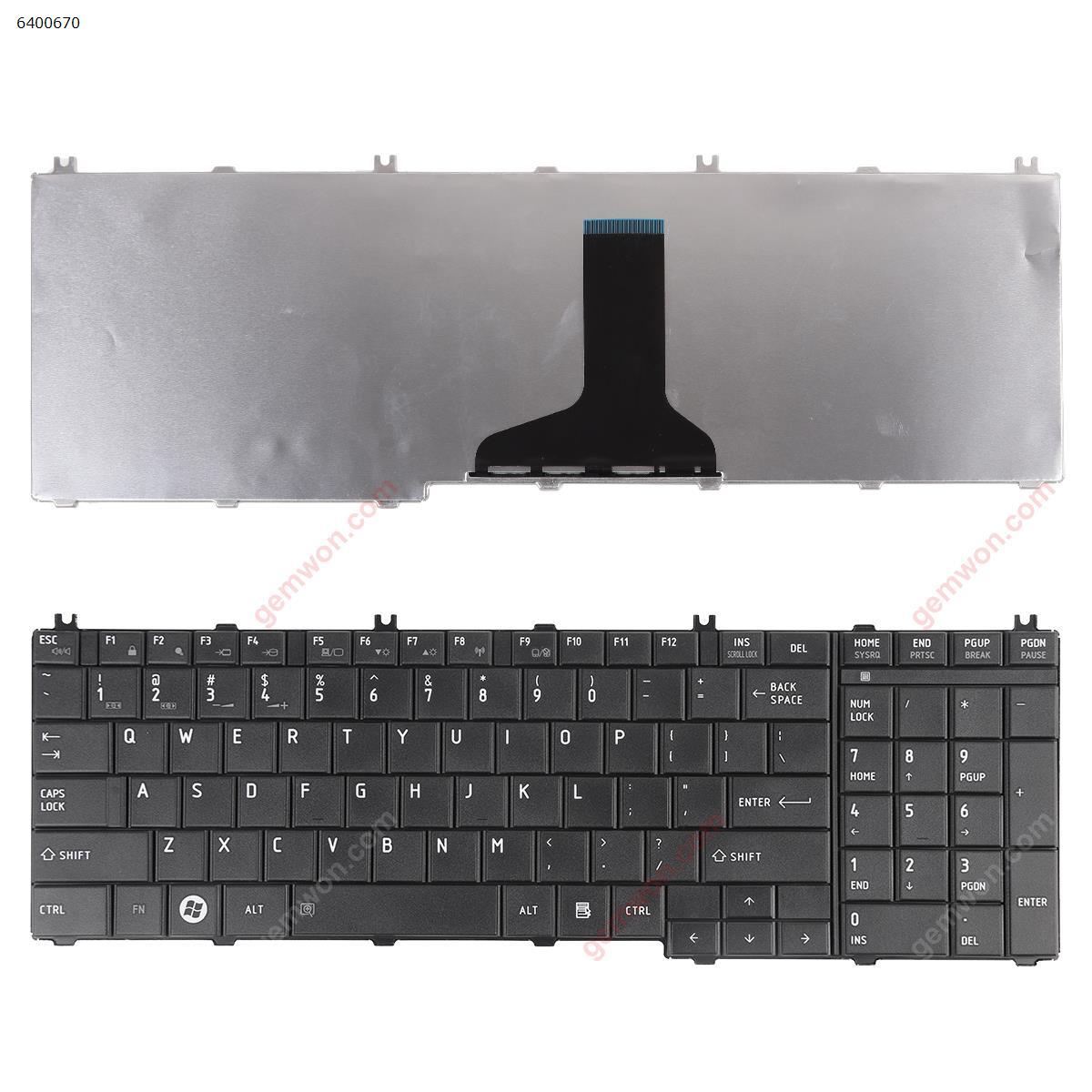 Picture of New Replacement Laptop Keyboard For TOSHIBA Satellite C650 C660 L650 L670 BLACK(OEM) US Layout