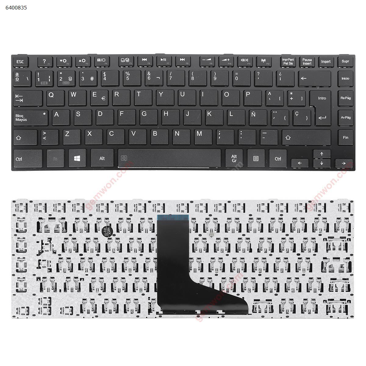 Picture of New Replacement Laptop Keyboard For TOSHIBA L830  L840 GLOSSY FRAME BLACK(For Win8) SP Layout