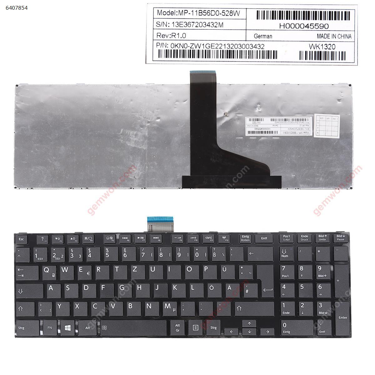 Picture of New Replacement Laptop Keyboard For TOSHIBA L850 GLOSSY FRAME BLACK(For Win8) GR Layout