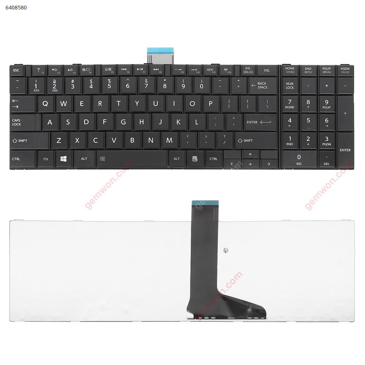 Picture of New Replacement Laptop Keyboard For TOSHIBA C850 BLACK(For Win8,OEM) US Layout