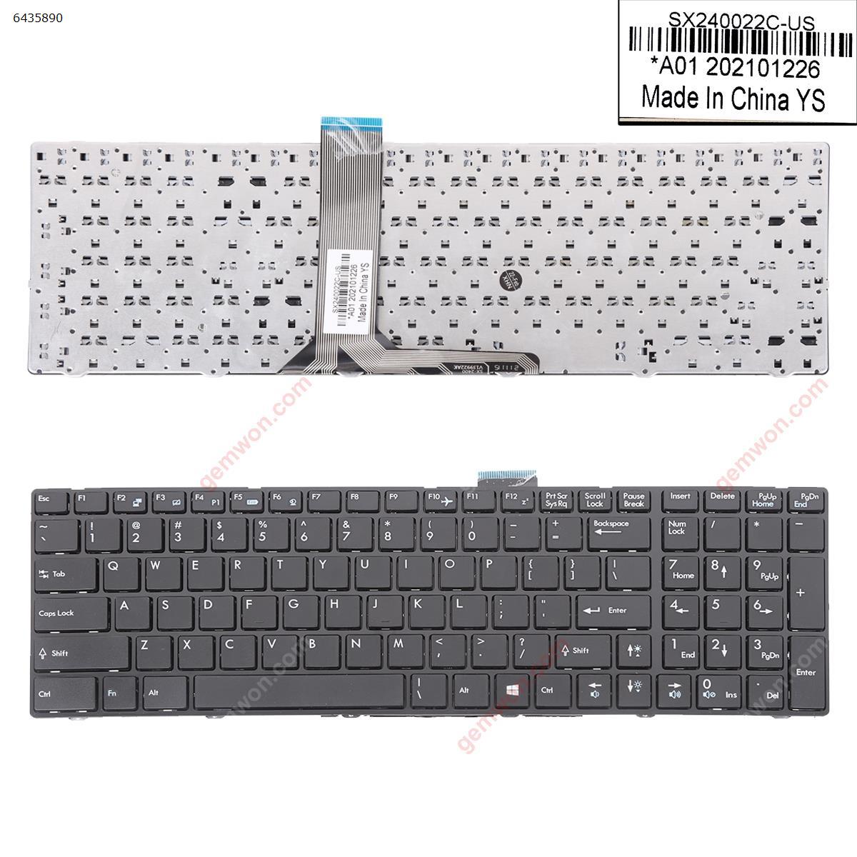 Picture of New Replacement Laptop Keyboard For MSI GX60 GE60 GE70 BLACK FRAME BLACK Small Enter(WIN8)OEM US Layout