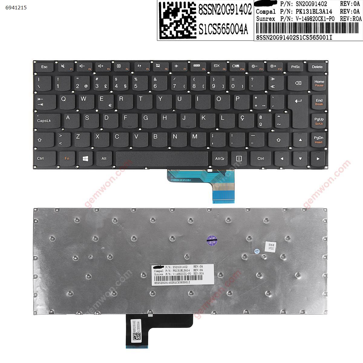 Picture of New Replacement Laptop Keyboard For Lenovo 31-70 U31-70 YOGA2 13  YOGA2 13 BLACK (without frame Backlit For Win8 ) PO Layout