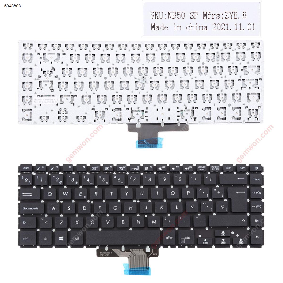 Picture of New Replacement Laptop Keyboard For ASUS VivoBook S15 S510UA S510UN S510UQ S510UR BLACK(without FRAME) SP Layout