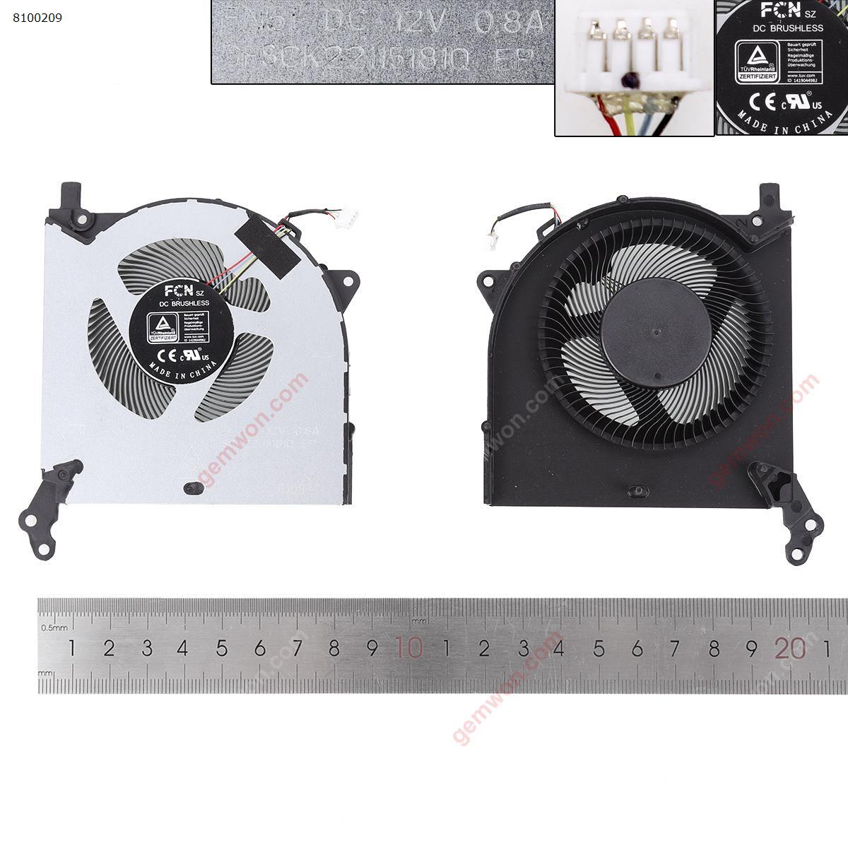 Picture of New Replacement CPU Cooling Fan For  LENOVO 2020 R7000 Y550-15 Y7000P GPU 12V，ORG（without cover） DFSCK22151810 Layout