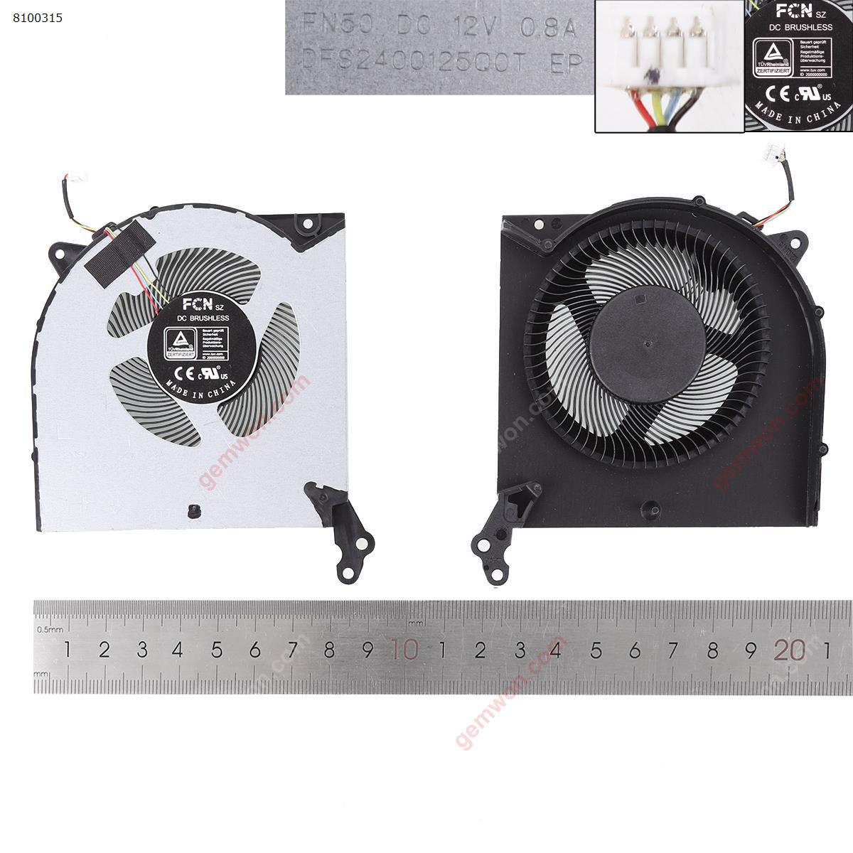 Picture of New Replacement CPU Cooling Fan For LENOVO 2020 R7000 Y550-15 Y7000P CPU 12V，ORG DFS240012500T Layout