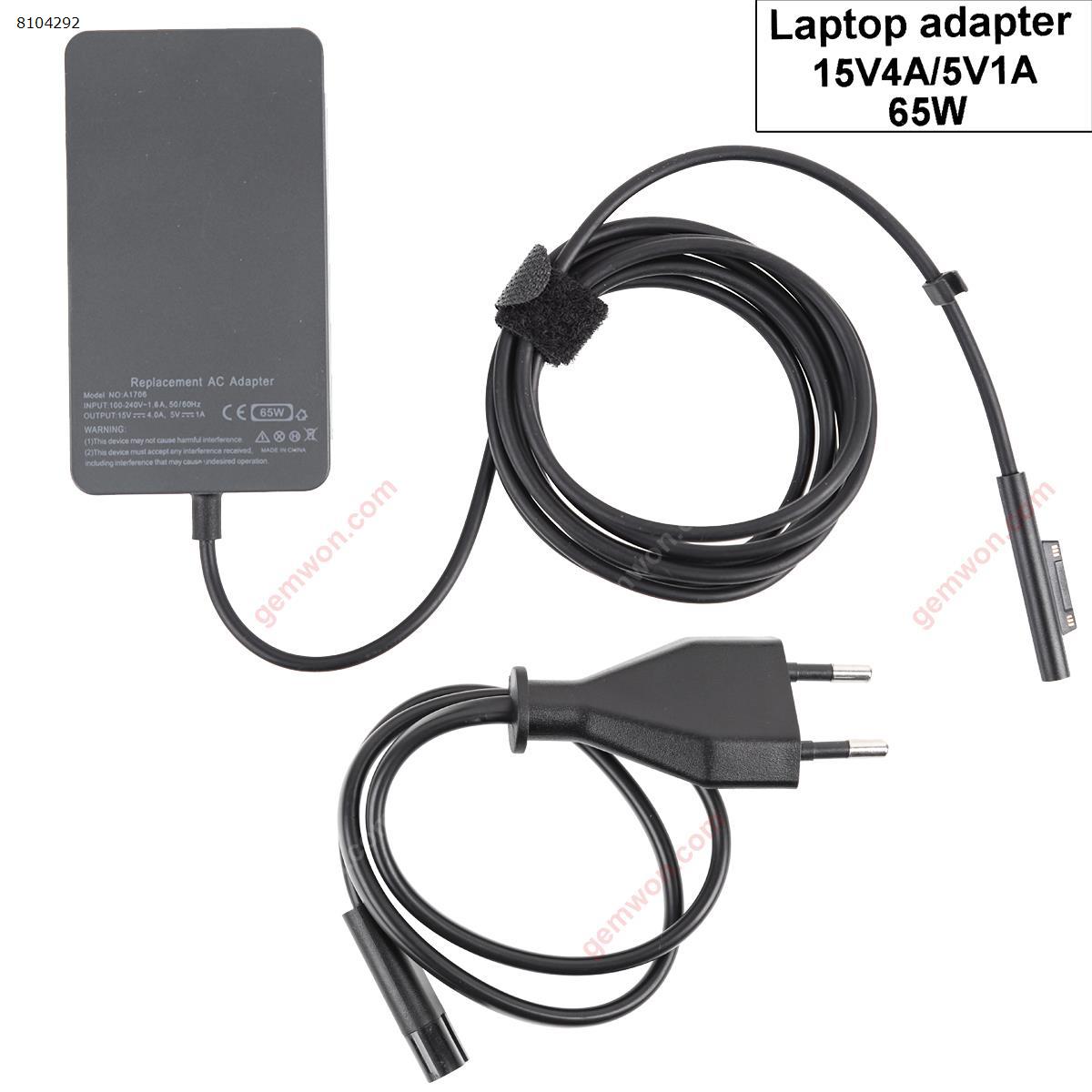 Picture of Microsoft 5V1A 65W surface book（Wall Charger Portable Power Adapter）Plug：EU
