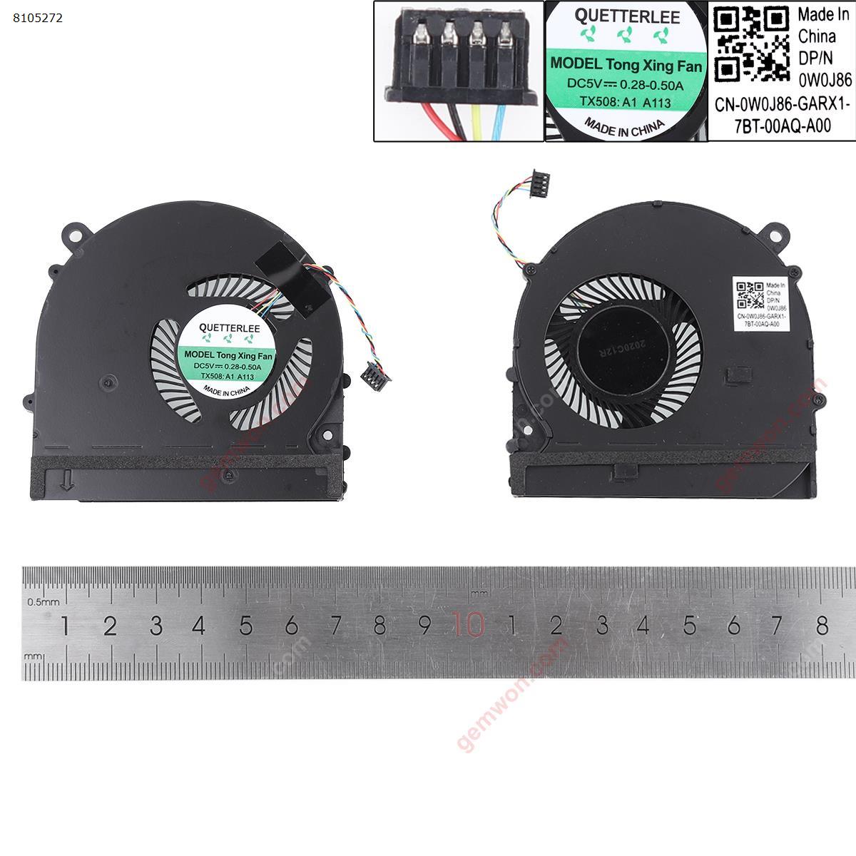 Picture of New Replacement CPU Cooling Fan For Xiaomi PRO15.6" (For CPU fan,OEM) N/A Layout