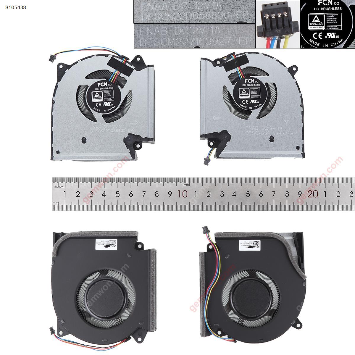 Picture of New Replacement CPU Cooling Fan For ASUS ROG Strix G533Q G513QR G713QR G733QS（L+R,Original）. DFSCM227163927  DFSCK22D058830