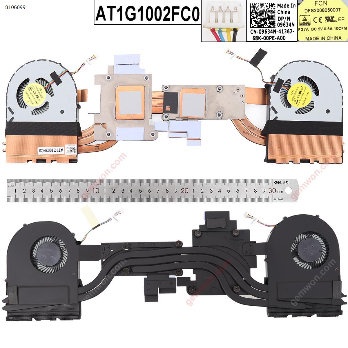 Picture of New Replacement CPU Cooling Fan For Dell Alienware 17 R3 CPU+GPU,Heatsink . N/A Layout