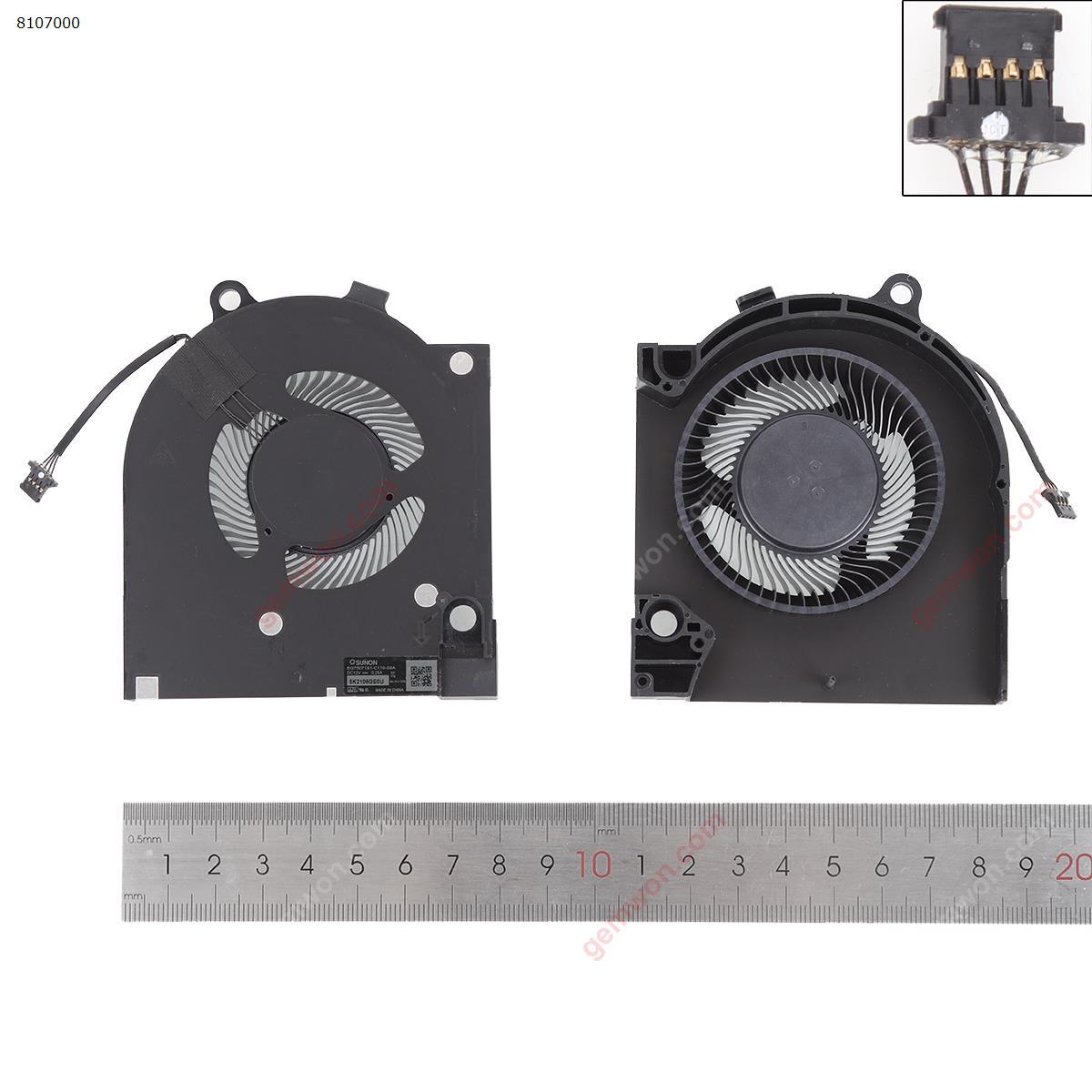 Picture of New Replacement CPU Cooling Fan For DELL 2021 G15 5515 cooling fan（For CPU,ORG）. RTX3070 Layout