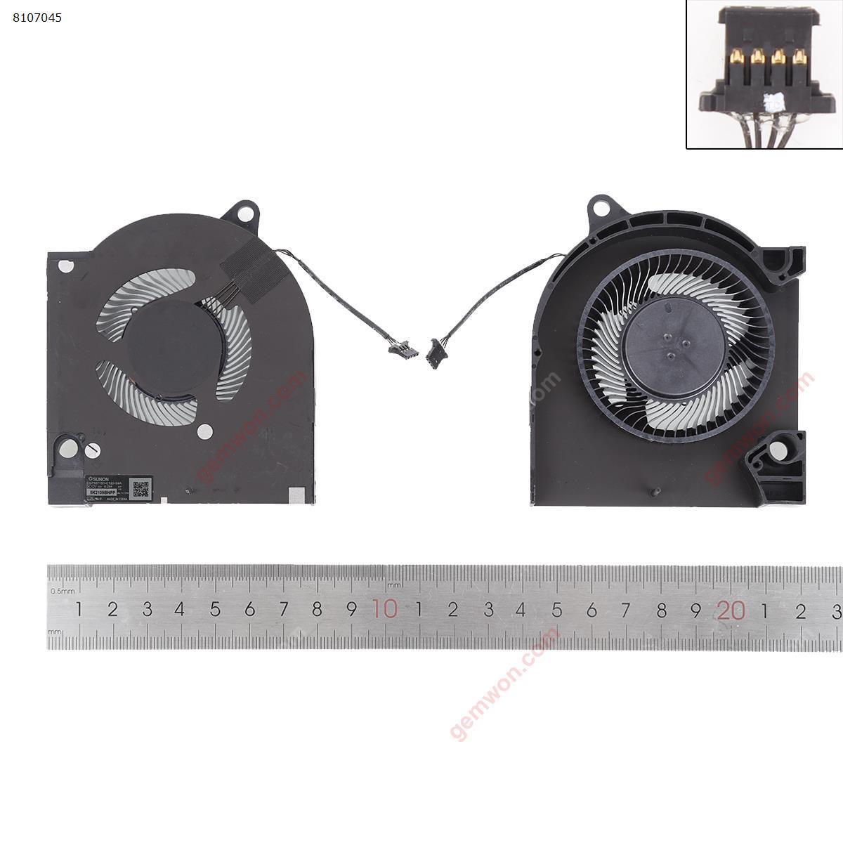 Picture of New Replacement CPU Cooling Fan For DELL 2021 G15 5515 cooling fan（For GPU,ORG）. RTX3070 Layout