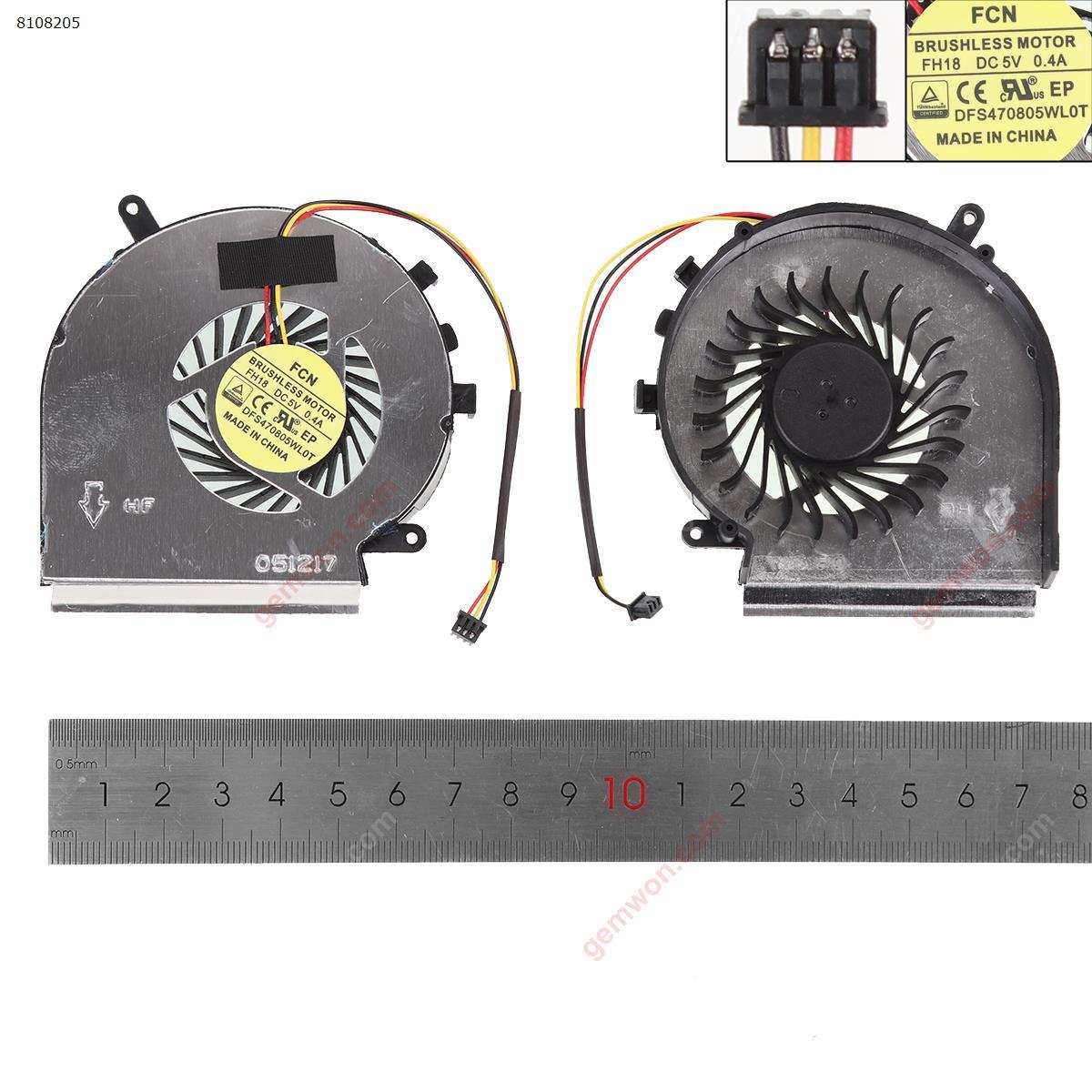 Picture of New Replacement CPU Cooling Fan For MSI GE62 GE72 PE60 PE70 ms-16j3 GE62VR (3 Pin,For CPU fan,High copy）. N/A Layout