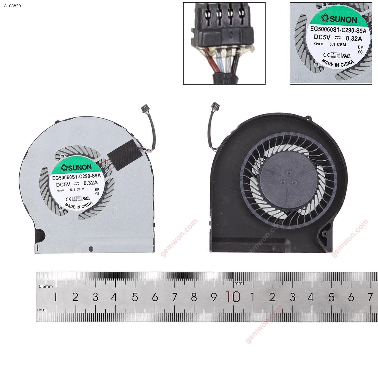 Picture of New Replacement CPU Cooling Fan For DELL Alienware 13 R3 P81G GPU Fan. 05H8Y5 Layout
