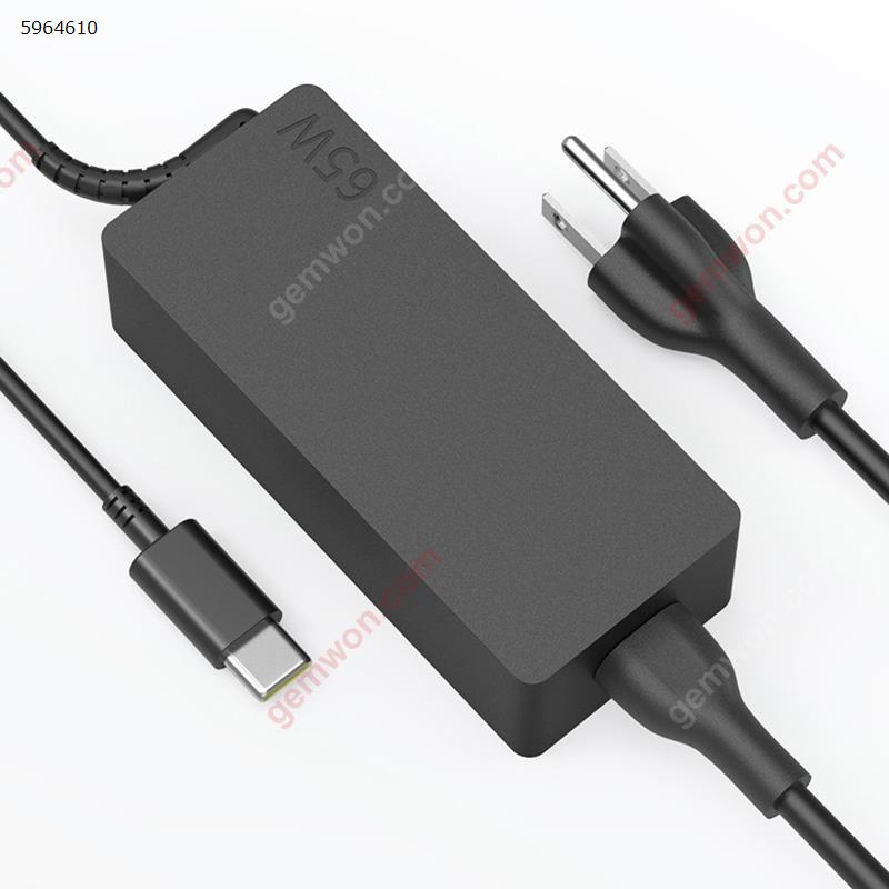 Picture of USB-C fast charging charger for lenovo Yoga ThinkPad computer 65W PD charger US regulations