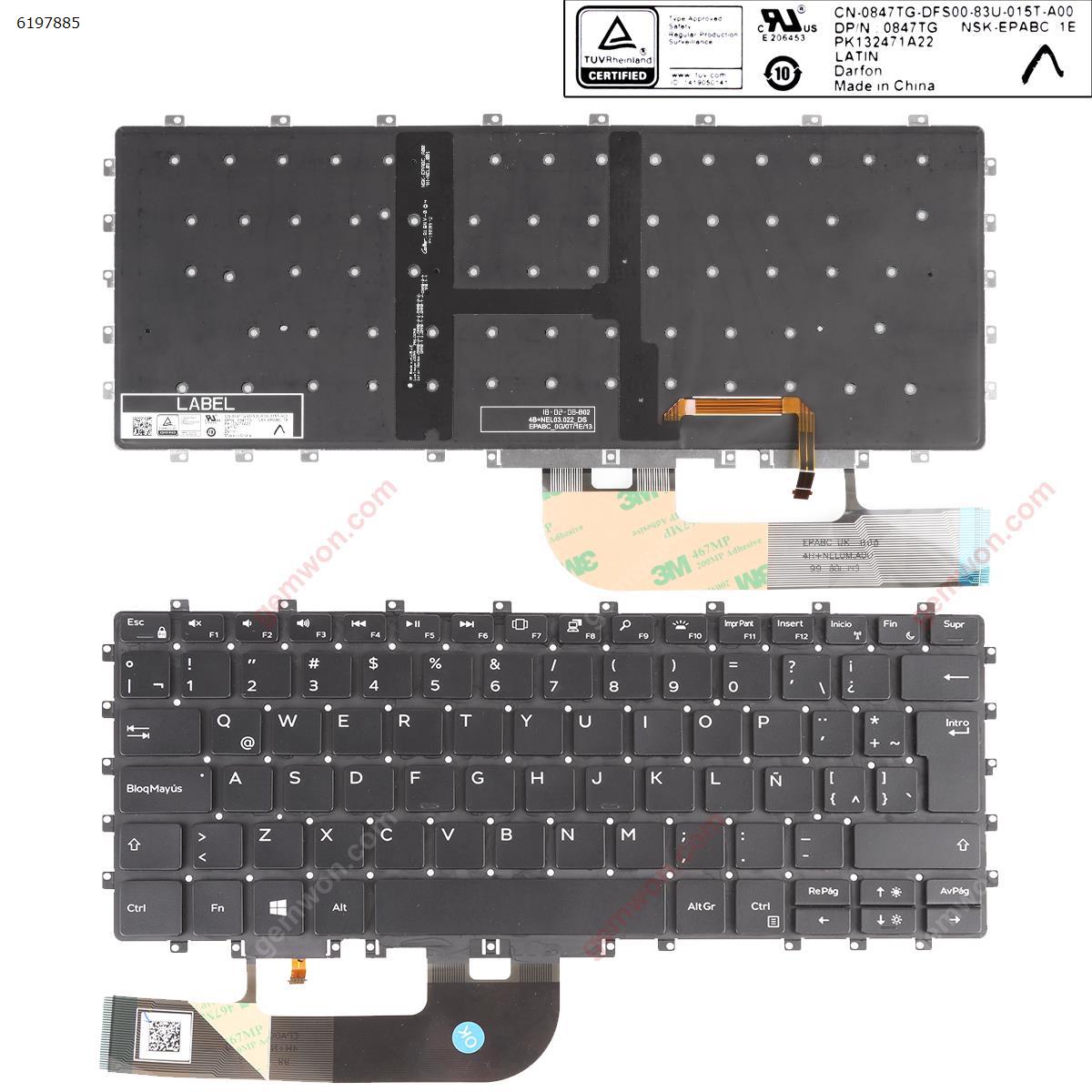 Picture of New Replacement Laptop Keyboard For Dell XPS 15 9575 2-in-1,15-9575 BLACK ( without FRAME ， Backlit , win8 ) LA Layout