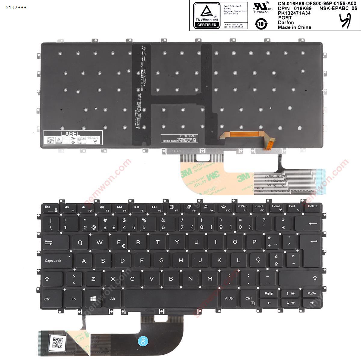 Picture of New Replacement Laptop Keyboard For Dell XPS 15 9575 2-in-1,15-9575 BLACK ( without FRAME ， Backlit , win8 ) PO Layout