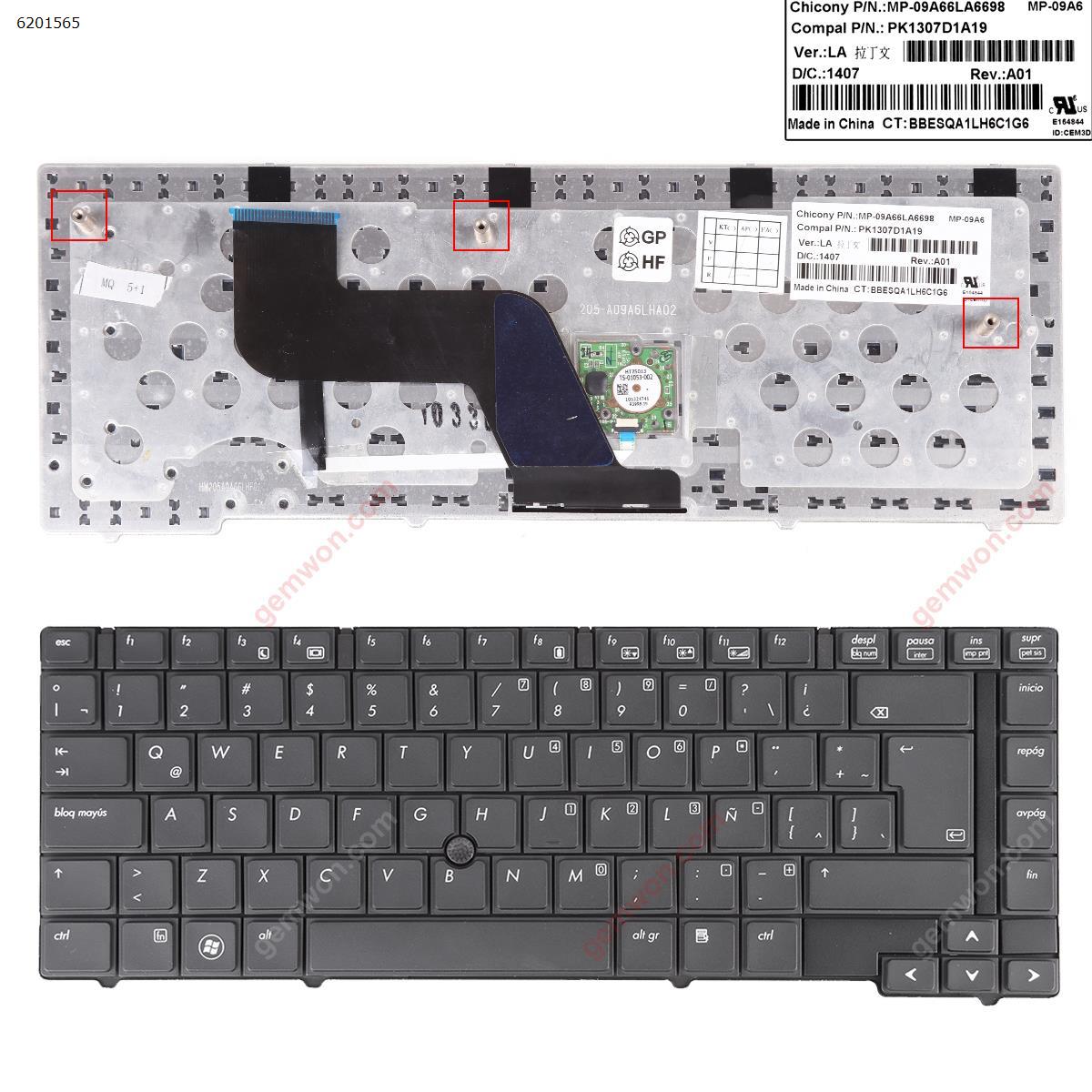 Picture of New Replacement Laptop Keyboard For HP EliteBook 8440P 8440W BLACK(With Point stick) LA Layout
