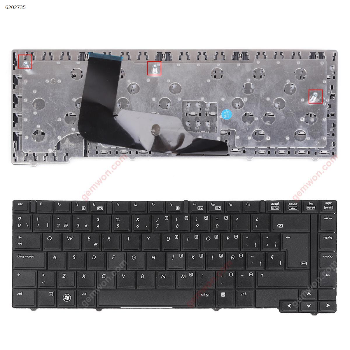 Picture of New Replacement Laptop Keyboard For HP EliteBook 8440P 8440W BLACK(Without Point stick,OEM) SP Layout