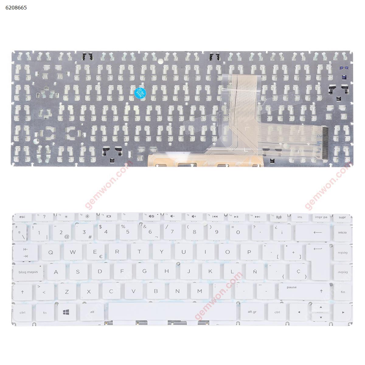 Picture of New Replacement Laptop Keyboard For HP Pavilion 14-v219tx v245tx v246tx V034TX WHITE(Without FRAME,Without Foil,Win8) SP Layout