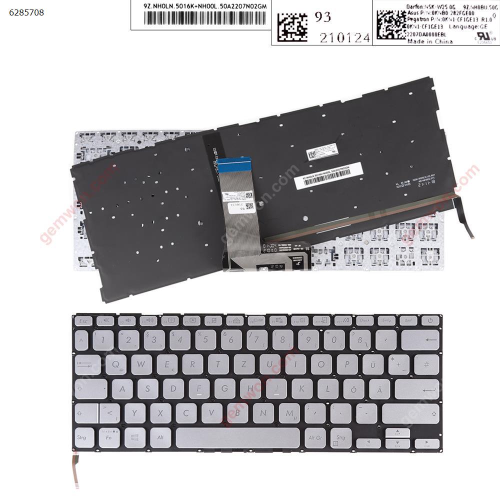Picture of New Replacement Laptop Keyboard For ASUS X415 SILVER （Backlit Win8） GR Layout