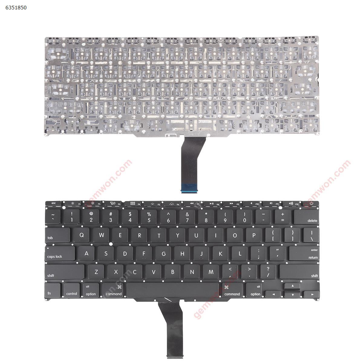 Picture of New Replacement Laptop Keyboard For Apple Macbook Air   A1370   A1465  A1406   11.6" BLACK(without Backlit) US Layout